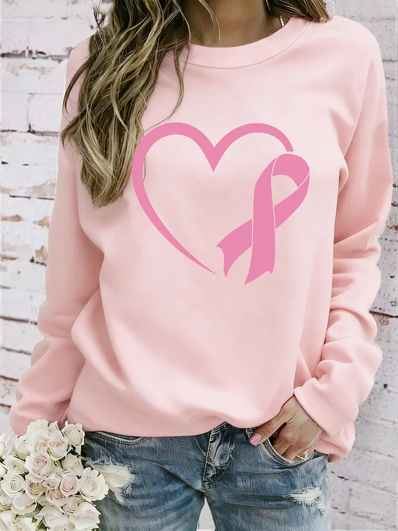 Sterkt Hjerte Sweatshirt | Sammen mot brystkreft