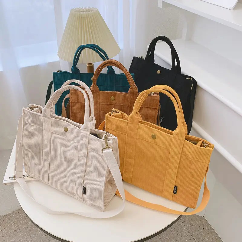 Phoebe™- Kordfløyels crossbody-veske