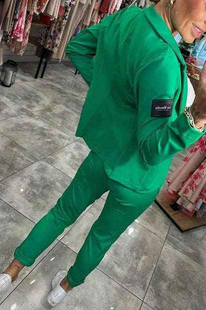 Valerie™ – Sett med avslappet blazerbukse