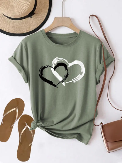 Hjerte av vennlighet T-skjorte | Sammen mot brystkreft