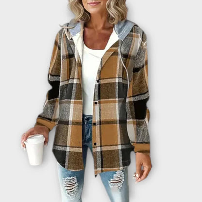 Greta™ -Plaid hettejakke