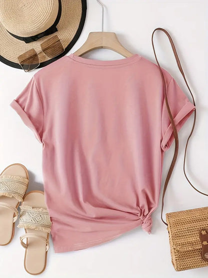 Glitrende Hjerte T-skjorte | Sammen mot brystkreft