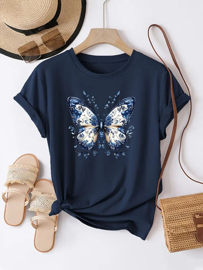 Avslappet sommerfugl-T-skjorte | Sammen mot diabetes