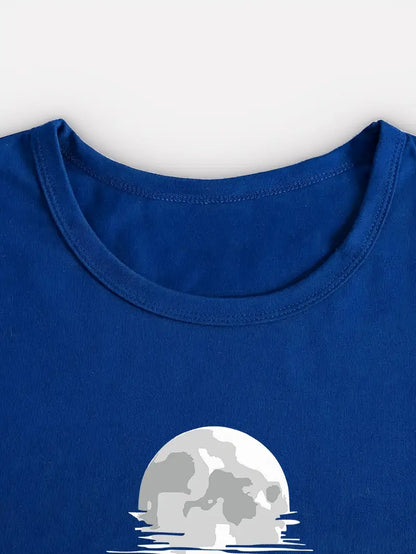 T-skjorte med Månetrykk | Sammen mot diabetes