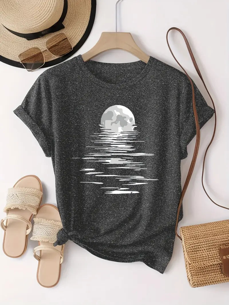 T-skjorte med Månetrykk | Sammen mot diabetes