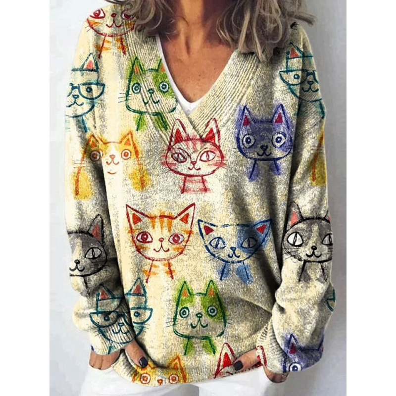 Grace™ - Koselig Trykt Genser