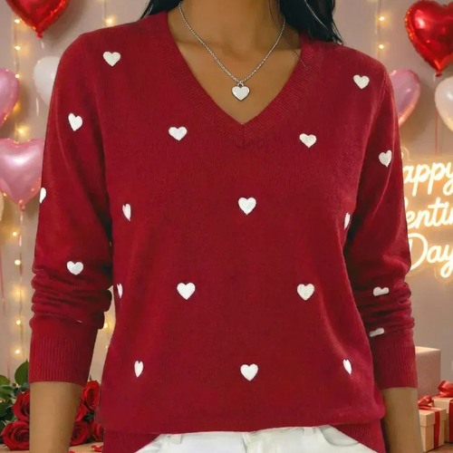 Cora™- V-hals Langermet Genser