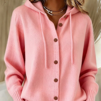 Beatrice™-Strikket Hettegenser Cardigan