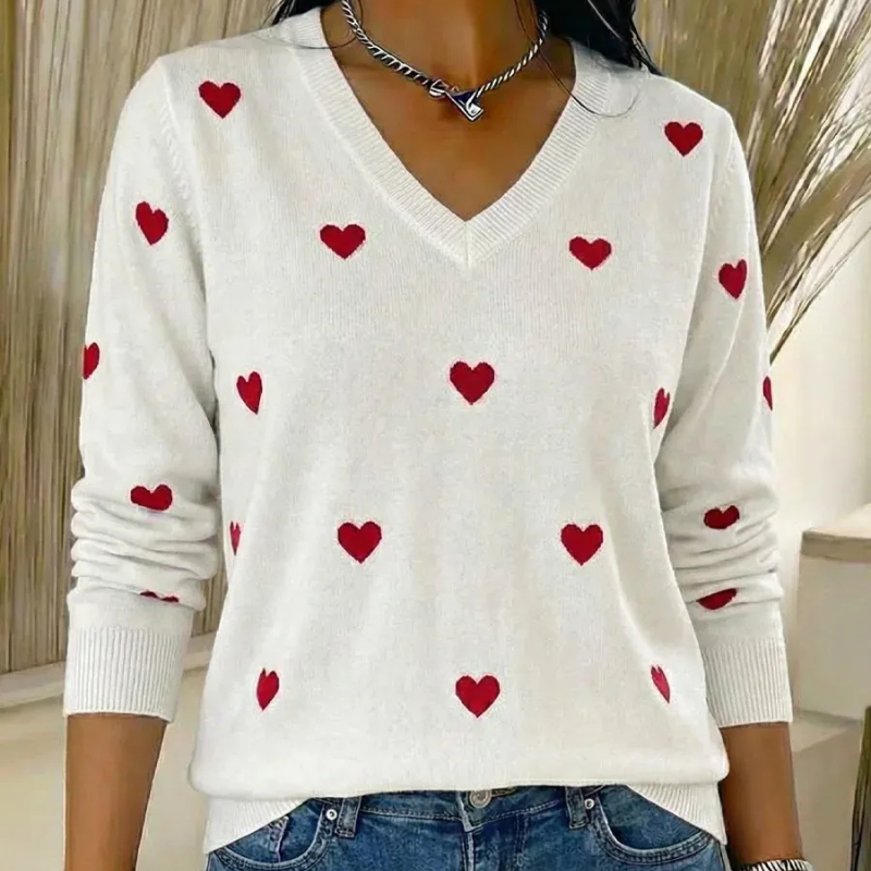 Cora™- V-hals Langermet Genser