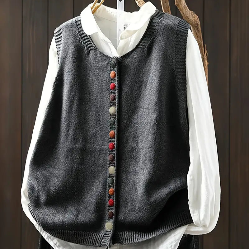 Dione™ - Ermeløs strikket vest