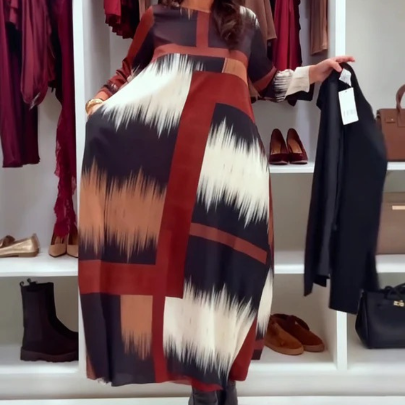 Cybele™- Mønstret Maxikjole