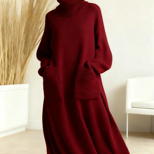 Astrid™-Løs Strikket Kjole