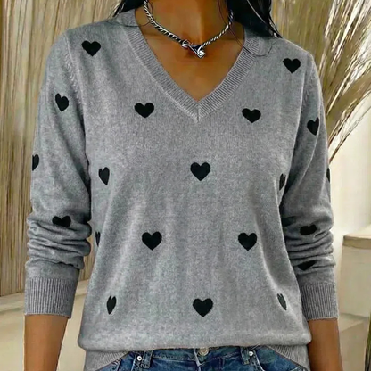 Cora™- V-hals Langermet Genser