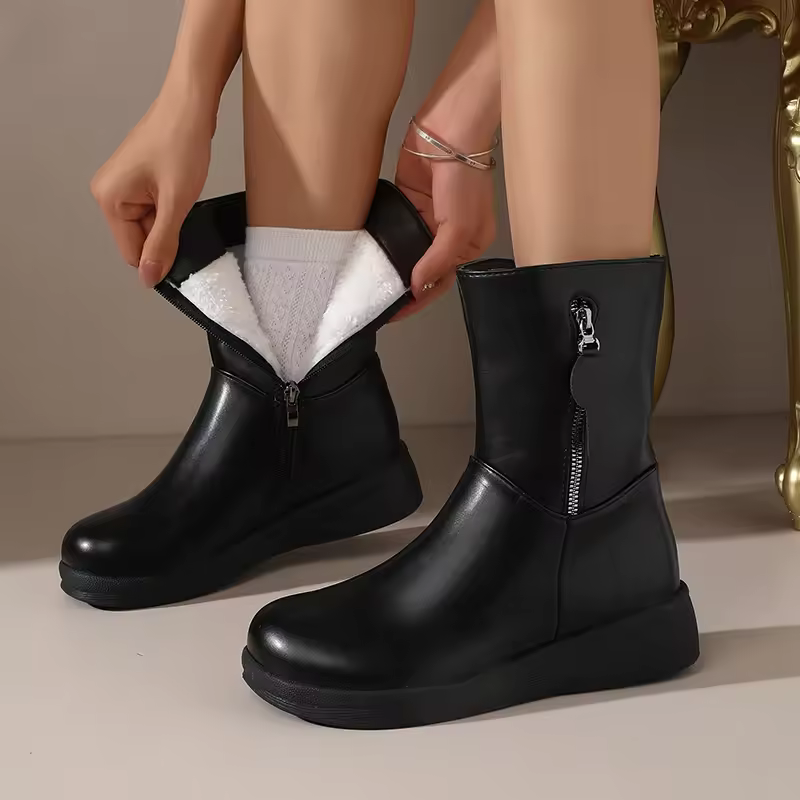 Charlotte™- Ankel Støvler Skinn