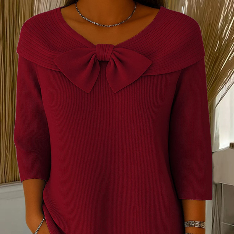 Gisella™- Avslappet Strikkebluse