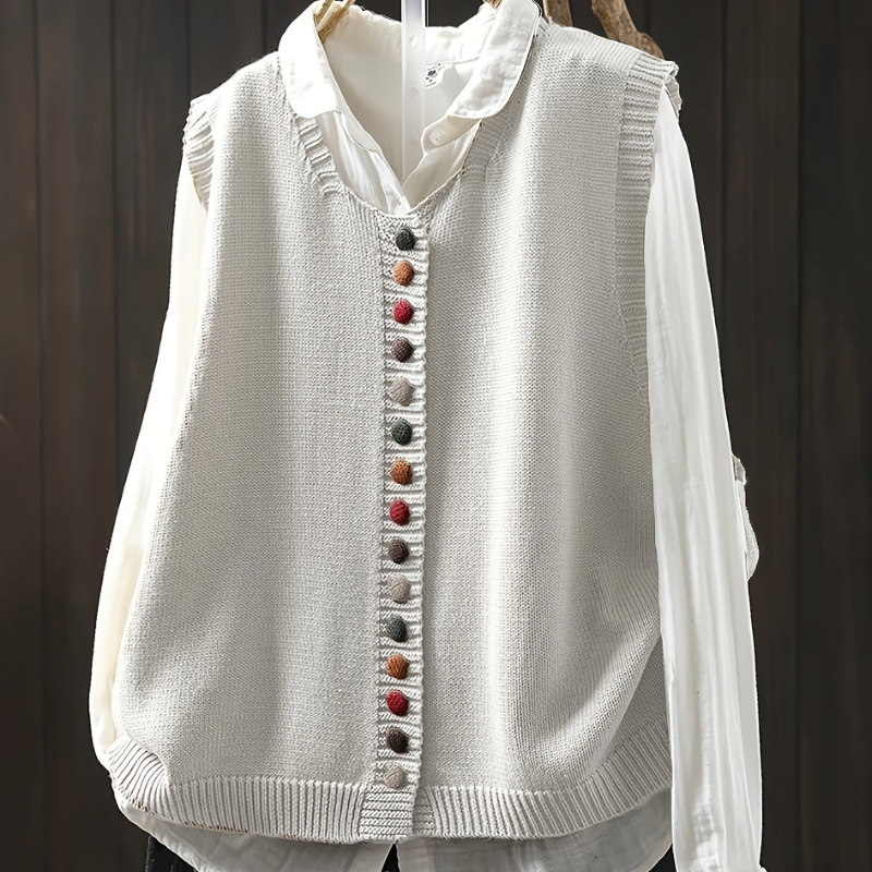 Dione™ - Ermeløs strikket vest