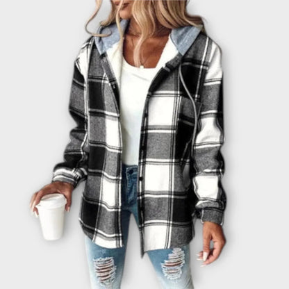 Greta™ -Plaid hettejakke