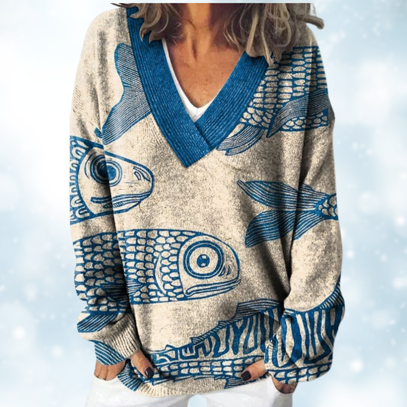 Grace™ - Koselig Trykt Genser