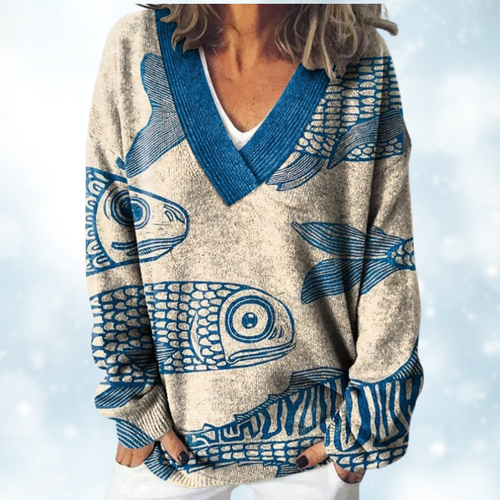 Grace™ - Koselig Trykt Genser