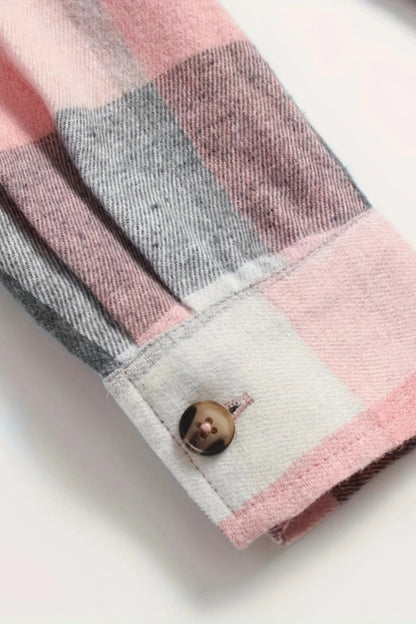 Sofia™ – Rosa Rutete Skjorte