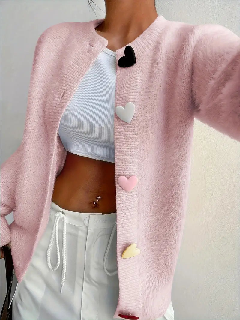 Varm hjertekardigan | Sammen mot brystkreft