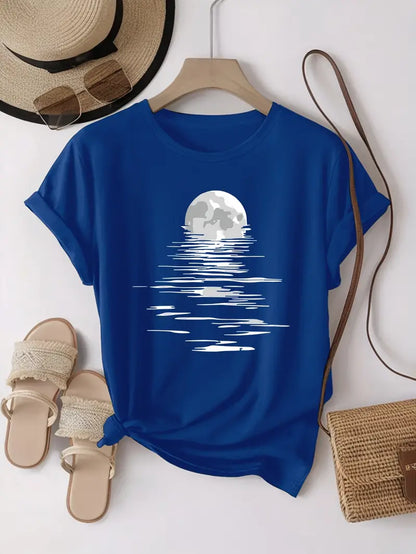 T-skjorte med Månetrykk | Sammen mot diabetes