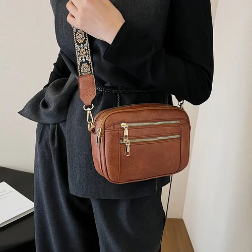 Claire™ - Vegansk Crossbody Veske i Skinn