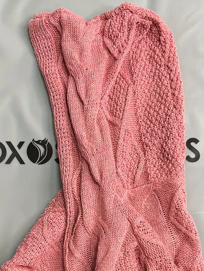 Lang Strikket Cardigan | Sammen mot brystkreft