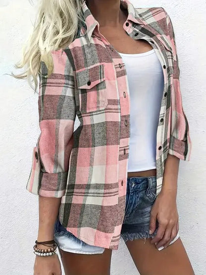 Sommerlig rutete skjorte | Sammen mot brystkreft