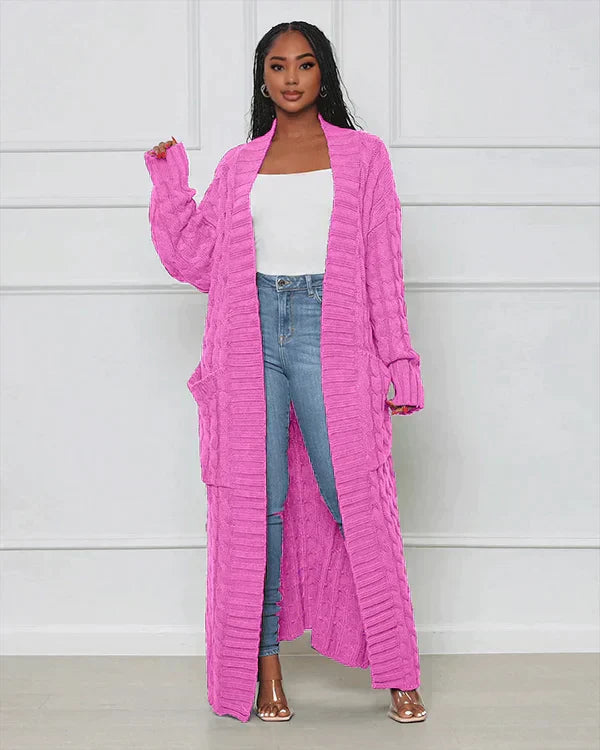 Leonora™ – Lang varm cardigan